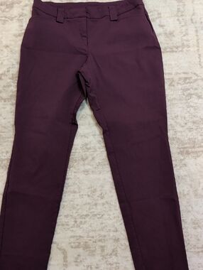 Covington Petite Wine Stretch Slim Pants